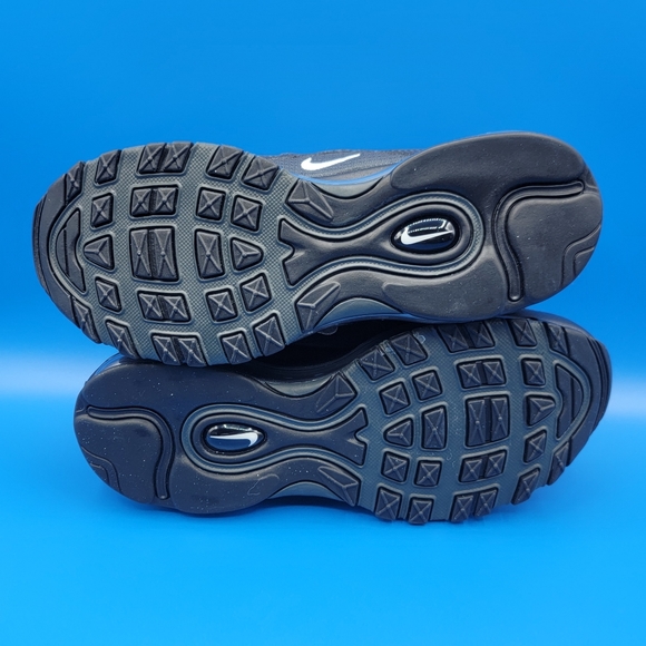 Nike Air Max 97 GS Triple Black Running Shoes Size 5.5Y Women's Size 7 Sneakers - Picture 8 of 8